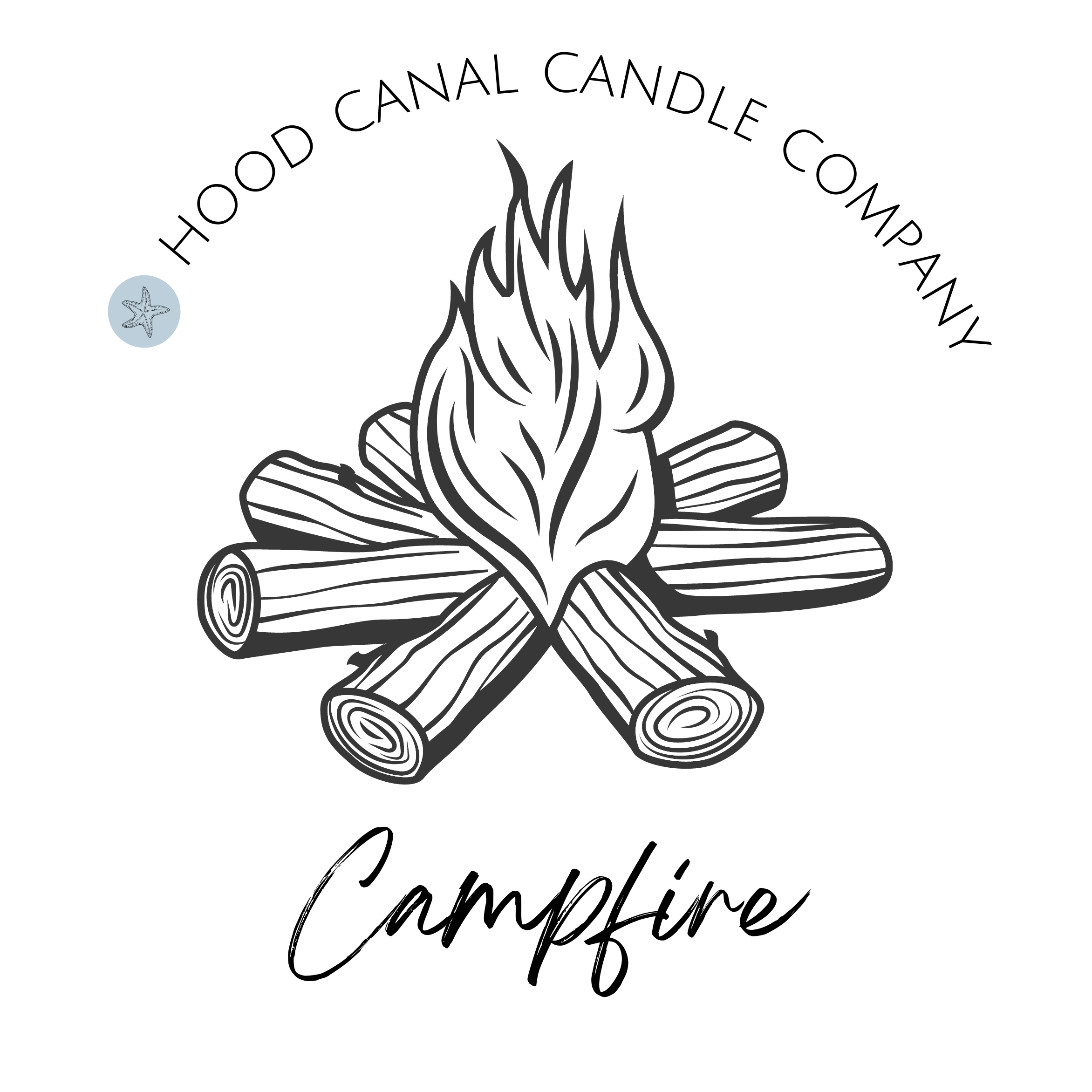 Hood Canal Candle Company "Campfire" Soy Wax Candle
