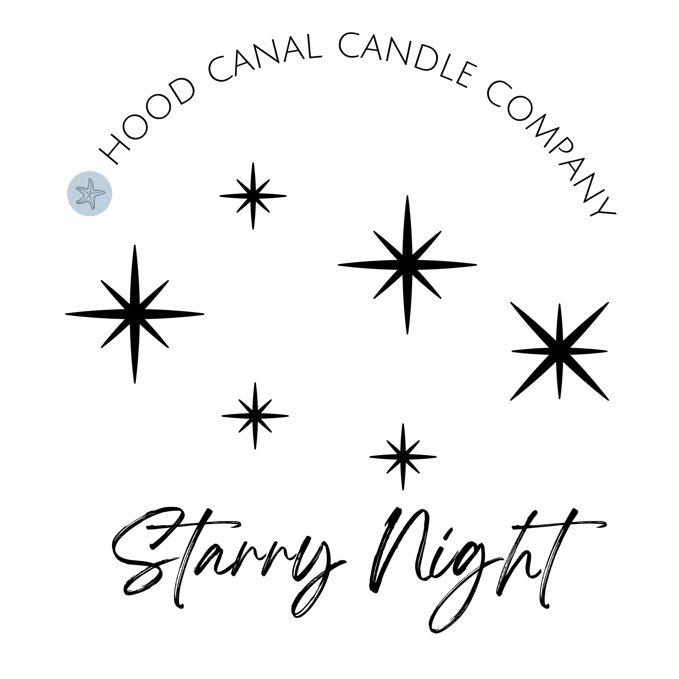 Hood Canal Candle Company "Starry Night" Soy Wax Candle