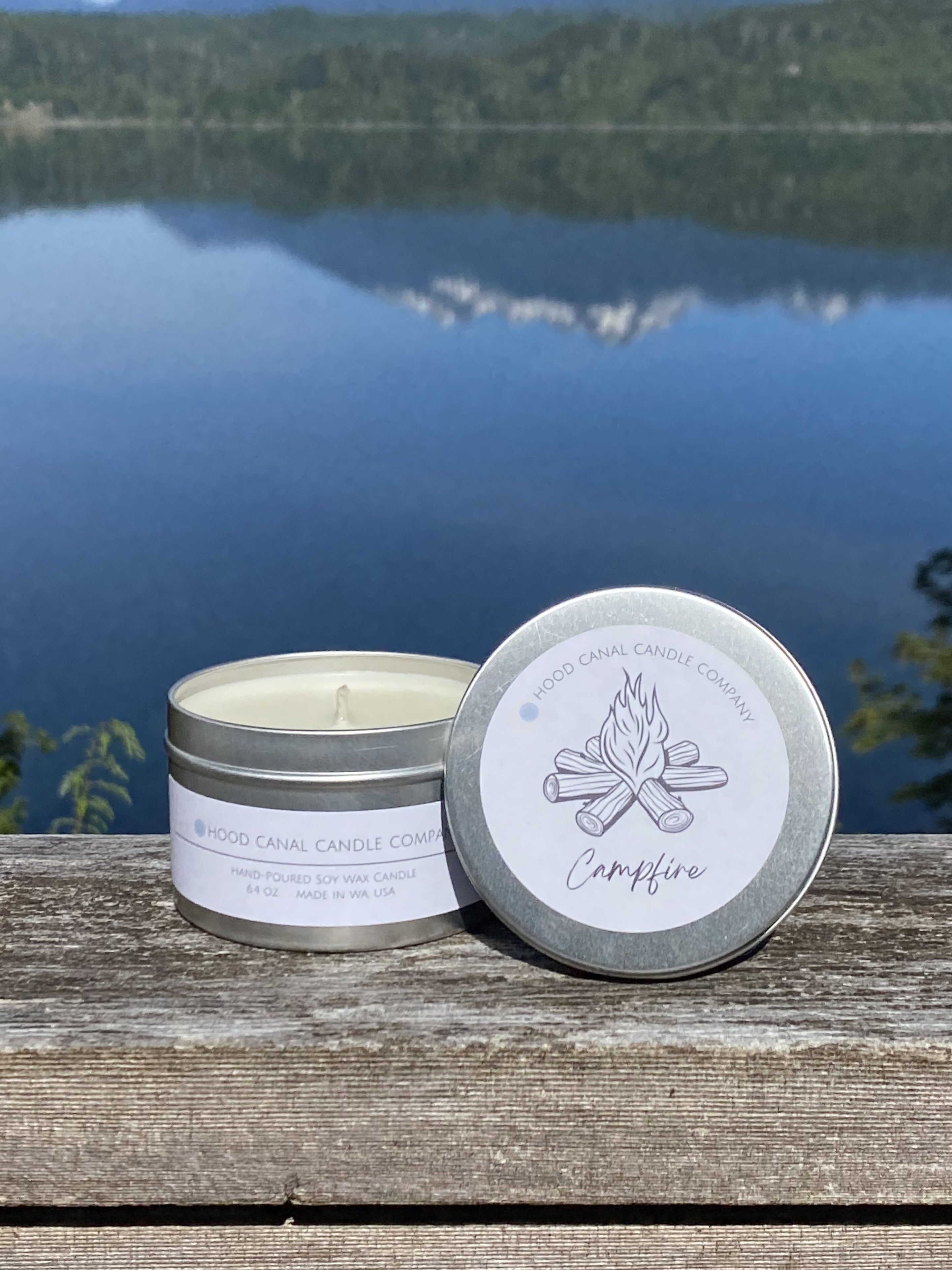 Hood Canal Candle Company “Campfire” Sox Wax Candle